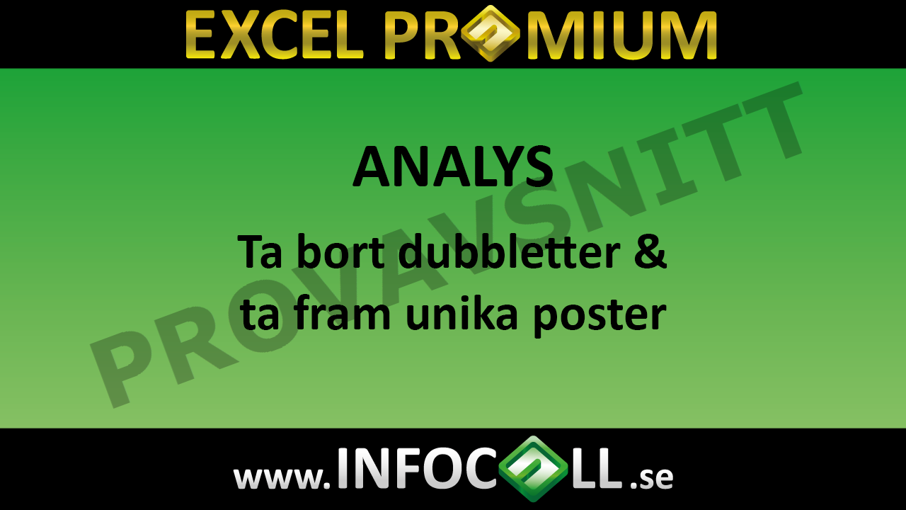 Vídeo: Ta bort dubbletter