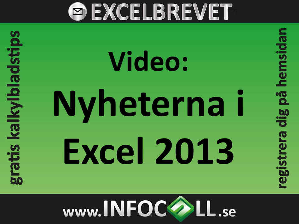 Nyheter Excel 2013