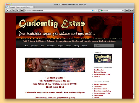 Gudomlig Extas - websida