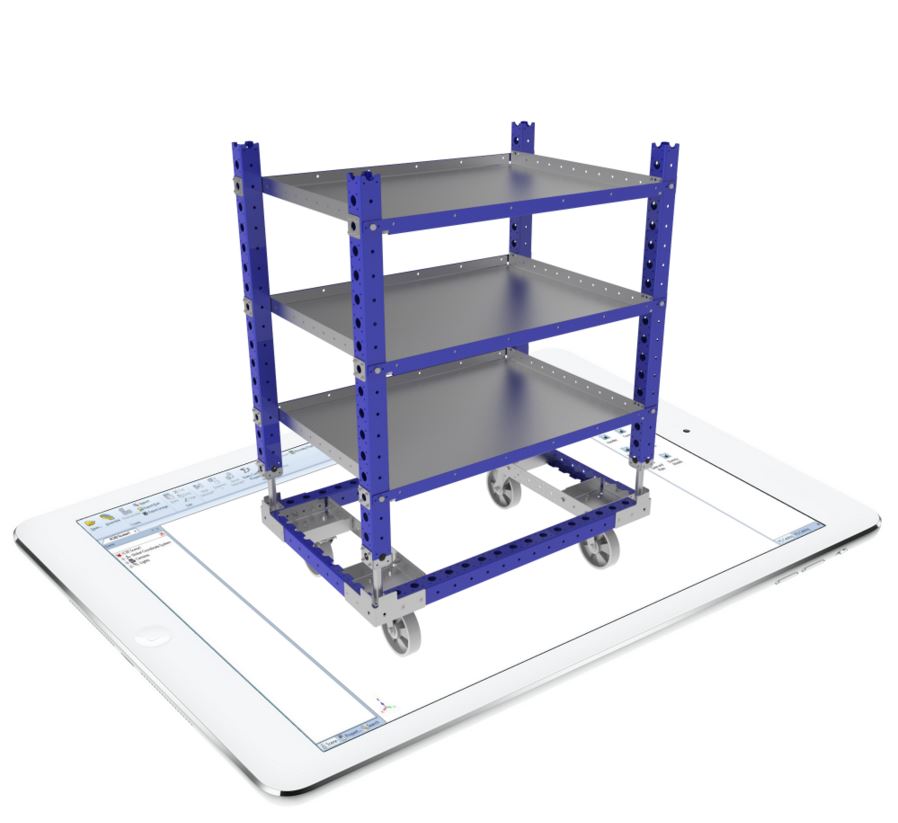FlexQube design on your own material handling carts with ironcad compose